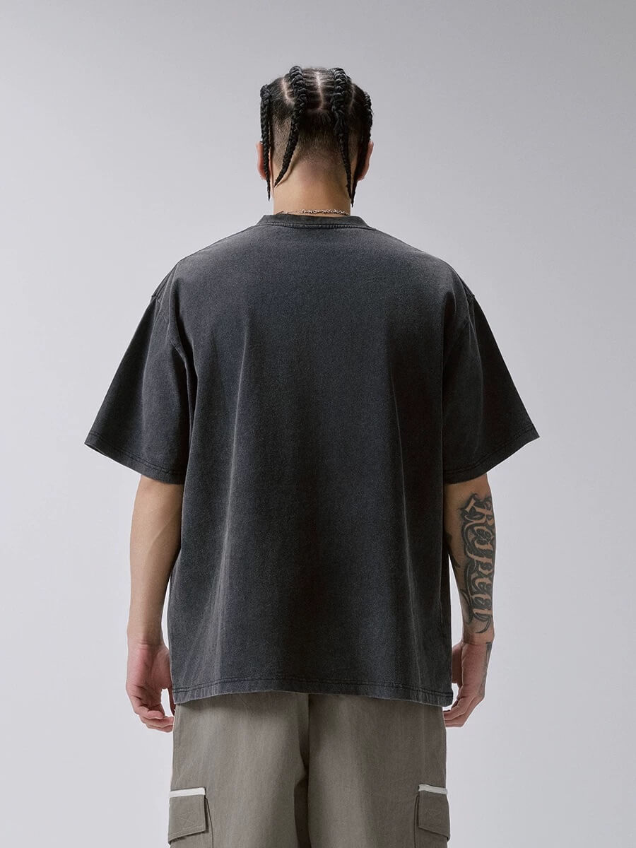 F2CE Galactic Flame Pegasus Vintage Heavy Wash Short Sleeve Tee | Face 3 Face