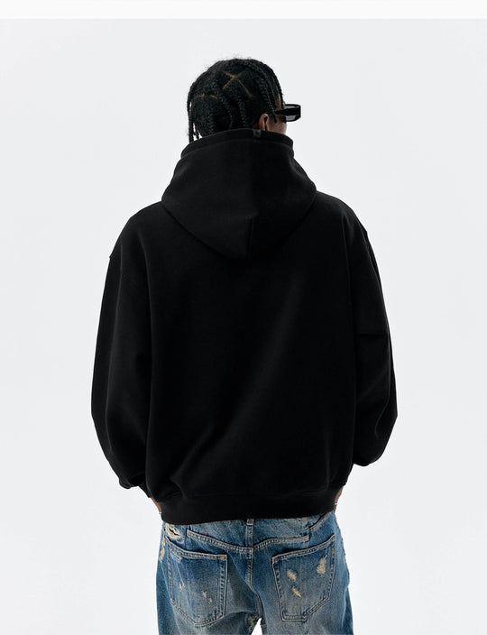 MEDM Animal Leather Logo Patch Hoodie | Face 3 Face