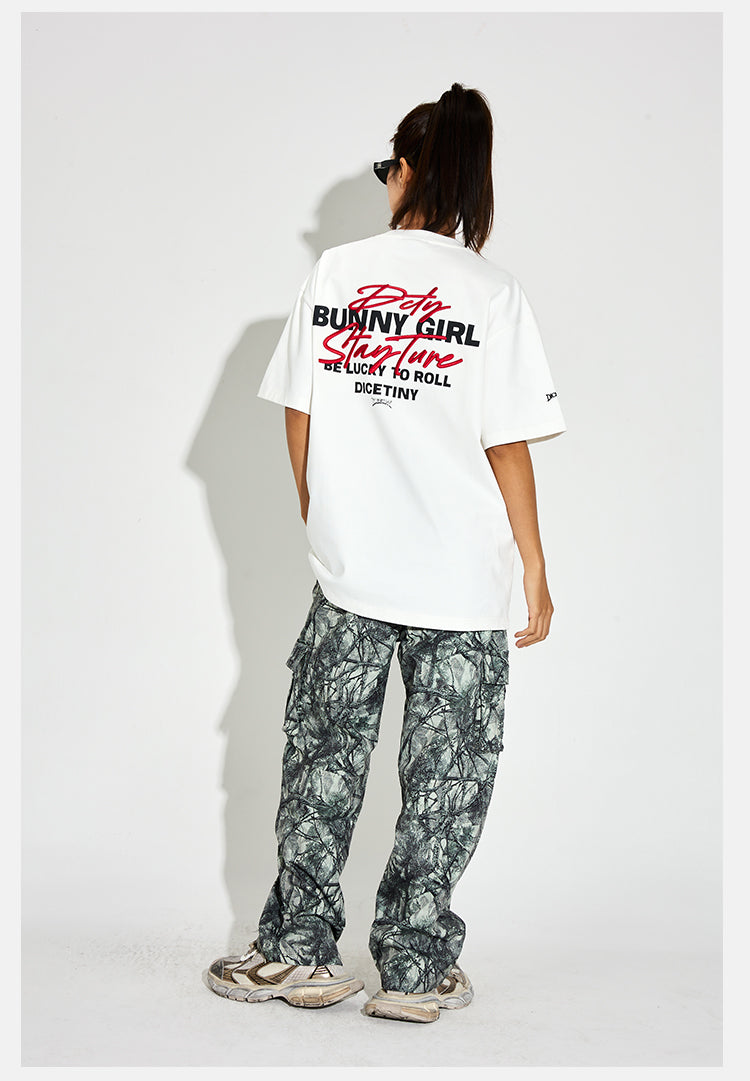 DICETINY Bunny Girl Letter Print Tee | Face 3 Face