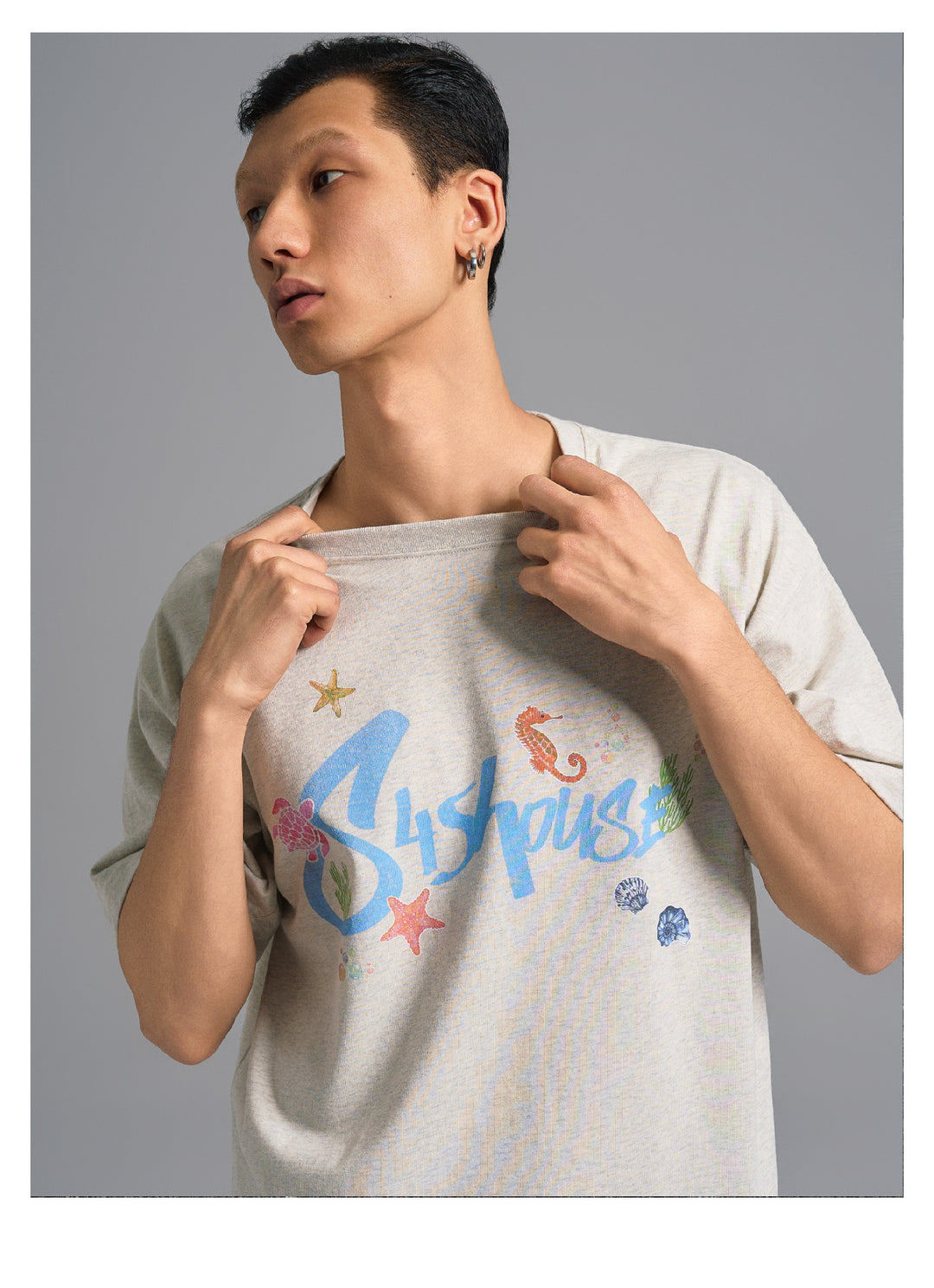 S45 Underwater World Graffiti Print Tee | Face 3 Face