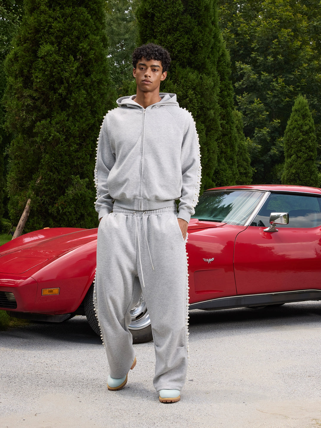 S45 Pearl Line Zip Up Hoodie | Face 3 Face