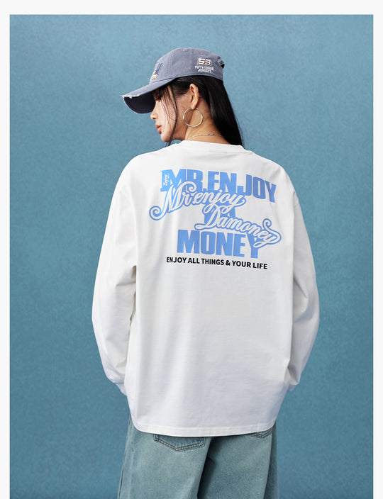 MEDM Basic M Logo Printed Long Sleeve Tee | Face 3 Face