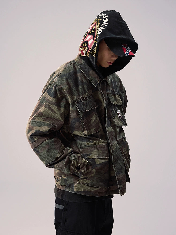 Remedy Camouflage Hooded Military BDU Jacket | Face 3 Face