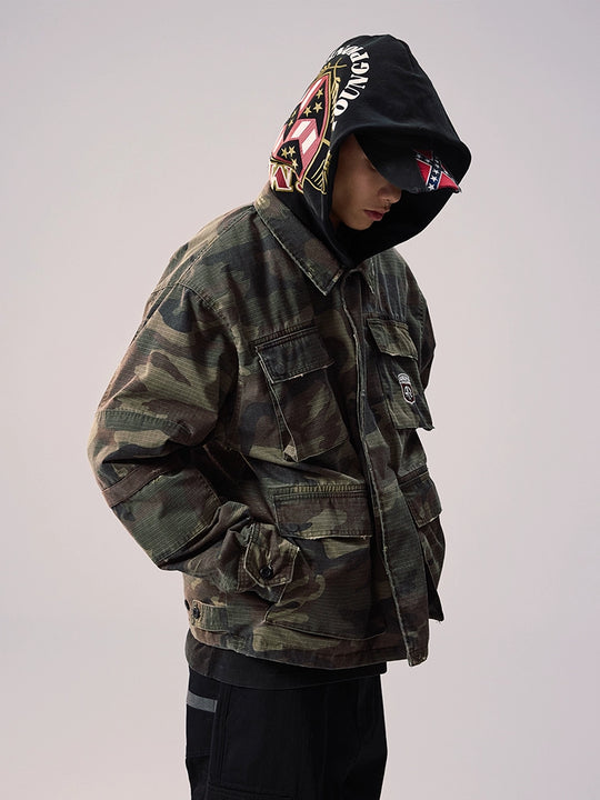 Remedy Camouflage Hooded Military BDU Jacket | Face 3 Face