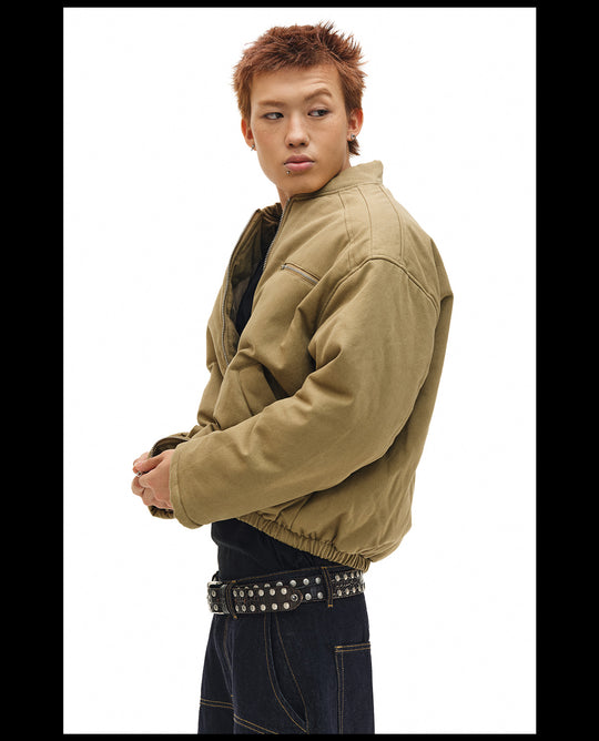 NOVACAM Canvas Puffer Short Work Jacket | Face 3 Face