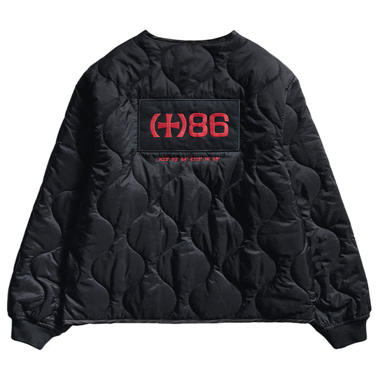 Remedy Patch Embroidered Quilted Military Jacket | Face 3 Face