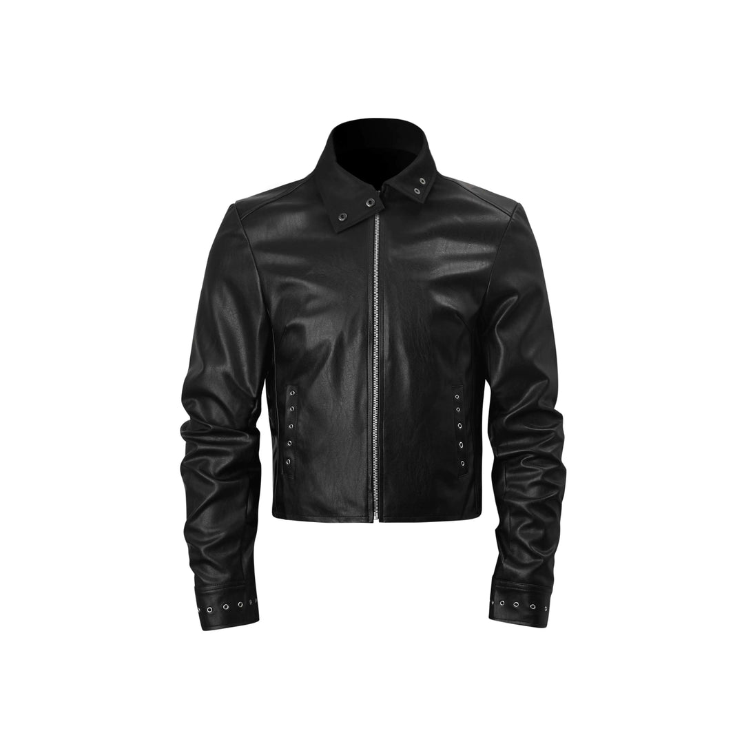KARMANISTIC Racing Short Leather Jacket | Face 3 Face