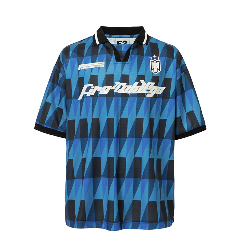F2CE Retro Soccer Jersey Polo Shirt