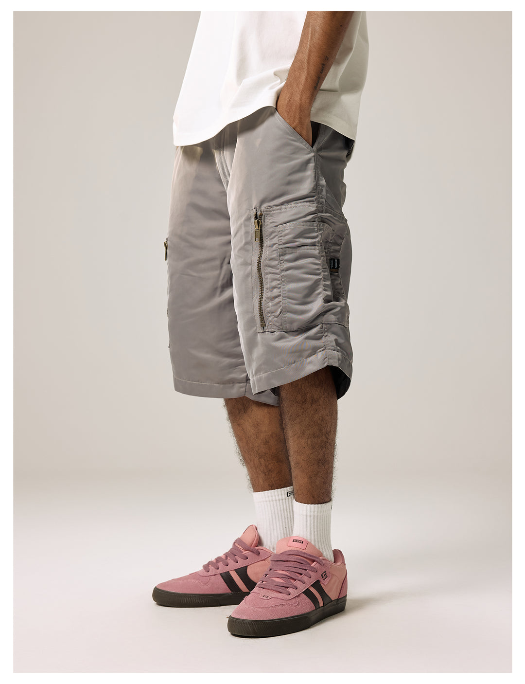 Remedy Multi Pocket Nylon Work Cargo Shorts | Face 3 Face