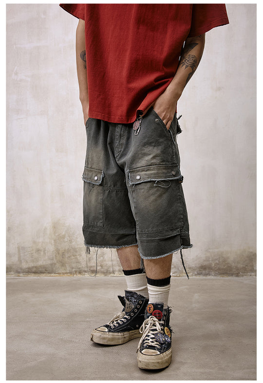 Remedy Washed Work Pocket Shorts | Face 3 Face