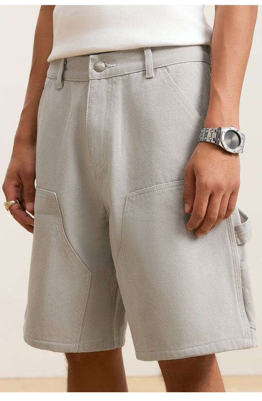 Small Town Kid Washed Double Knee Shorts | Face 3 Face