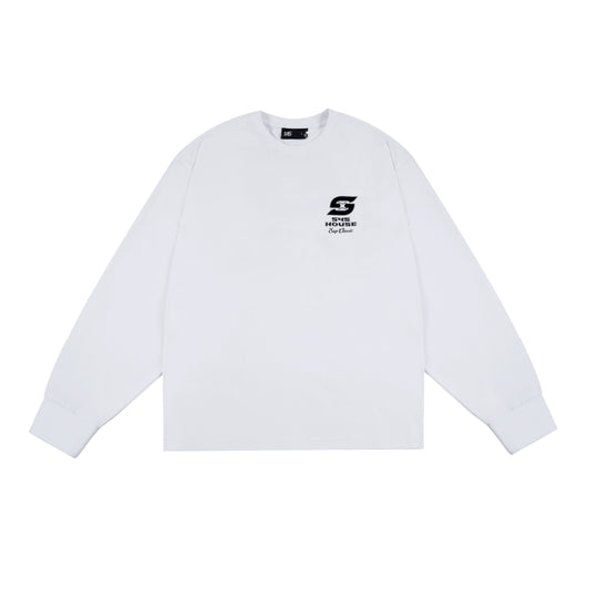 S45 S-Label Basic Logo Printed Long-Sleeve Tee | Face 3 Face