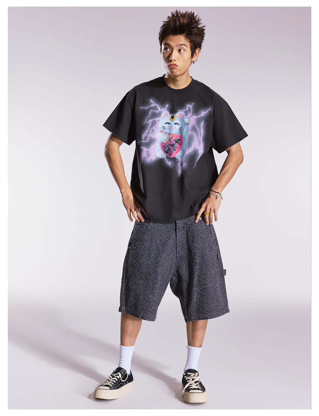 Remedy Leopard Work Painter Shorts | Face 3 Face