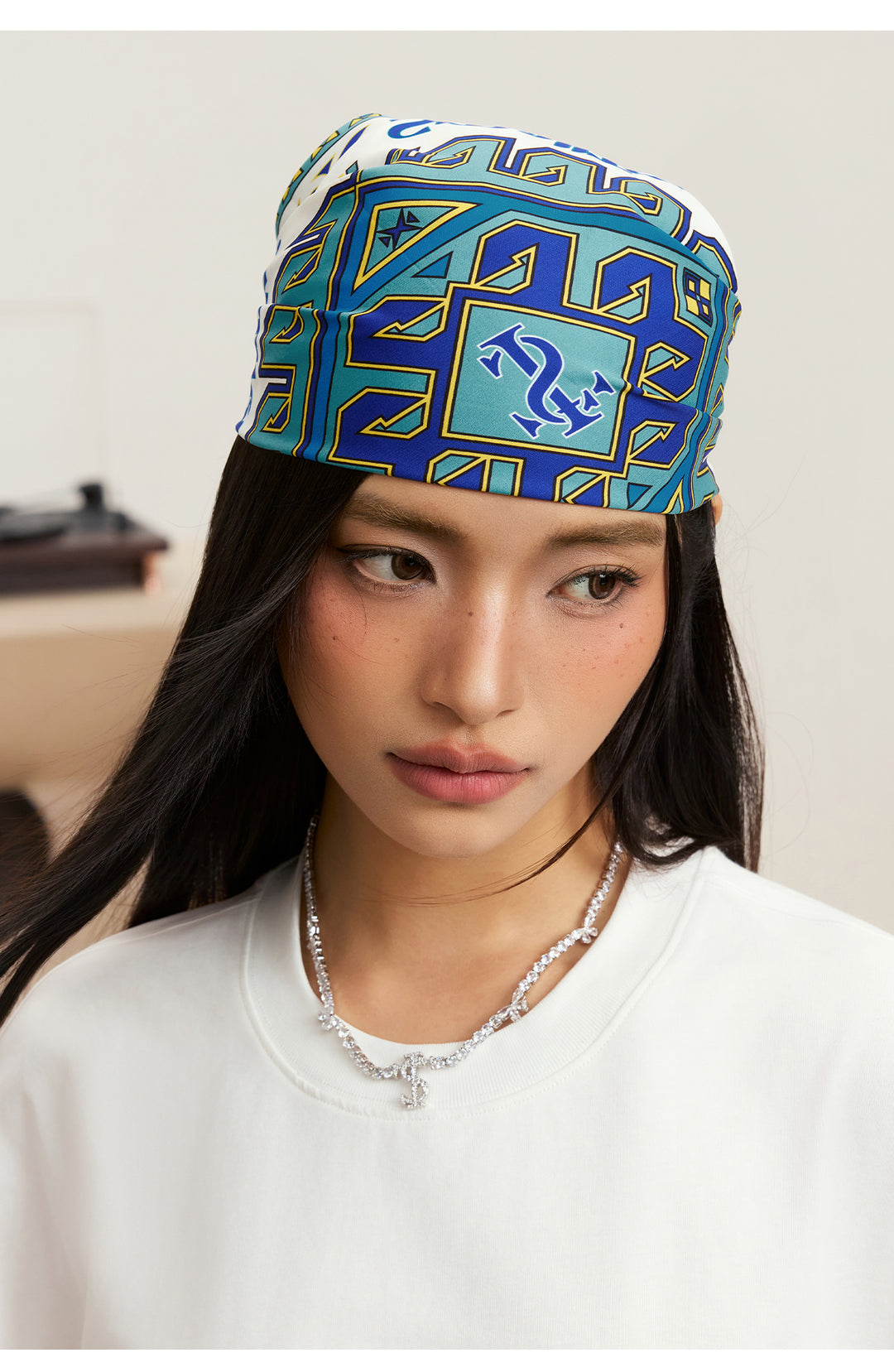 Small Town Kid Geometric Pattern Square Scarf | Face 3 Face