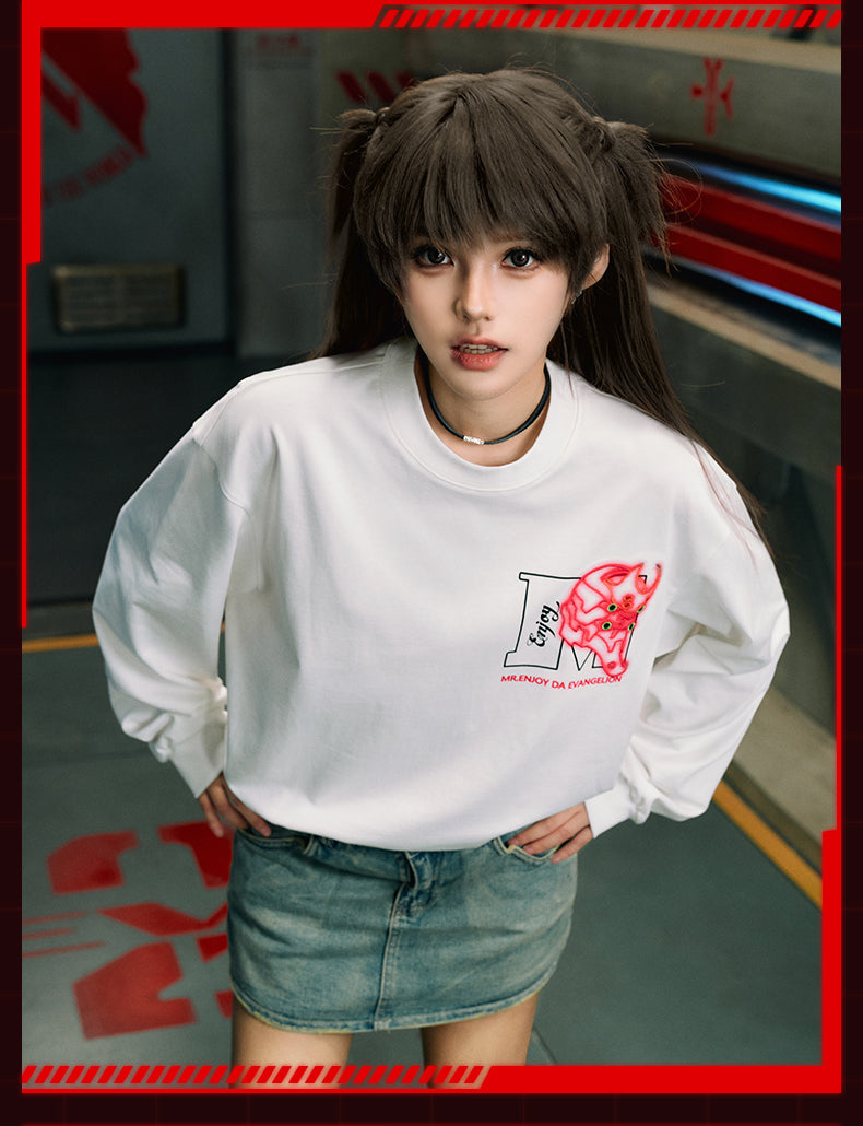 MEDM x EVA Basic Logo Long Sleeve Tee | Face 3 Face