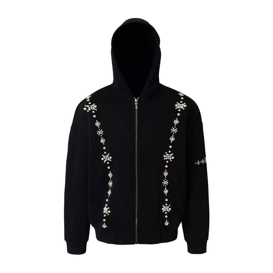 YADcrew Star Track Pearl Zip Up Hoodie | Face 3 Face