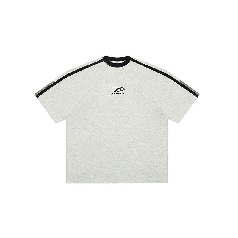 Achock Contrast Color Stitch Logo Print Tee | Face 3 Face