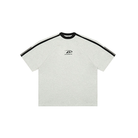Achock Contrast Color Stitch Logo Print Tee | Face 3 Face