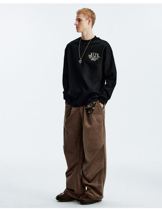 MEDM Warm Fleece Basic Long Sleeve Tee | Face 3 Face