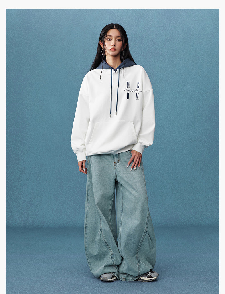 MEDM Layered Look Color Block Hoodie | Face 3 Face