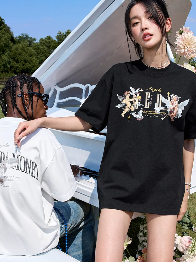 MEDM Angel Peace Dove Print Tee | Face 3 Face