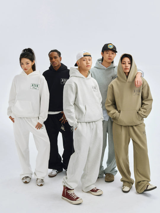 MEDM Embroidered Lettered Logo Hoodie & Sweatpants | Face 3 Face