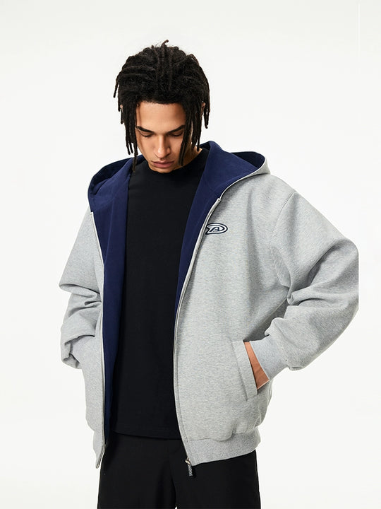 Achock Color Lined Zip Up Hooded Jacket | Face 3 Face