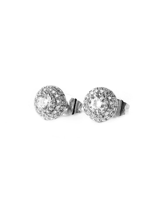 Small Town Kid Cubic Zirconia Stud Earrings | Face 3 Face