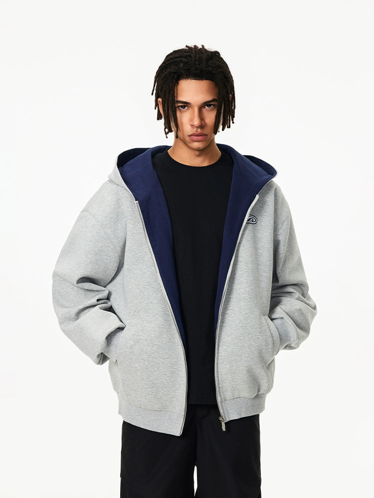 Achock Color Lined Zip Up Hooded Jacket | Face 3 Face
