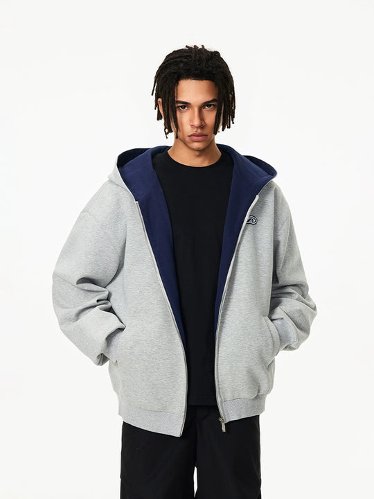 Achock Color Lined Zip Up Hooded Jacket | Face 3 Face