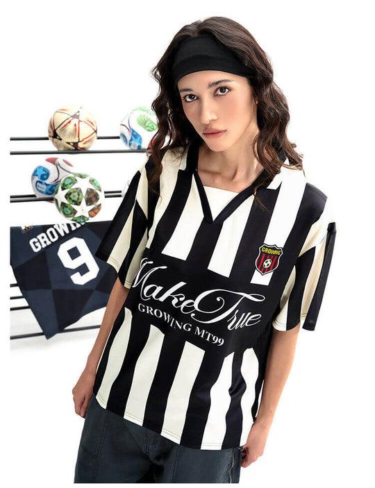 F3F Select Striped Polo Collar Short Sleeve Soccer Jersey | Face 3 Face