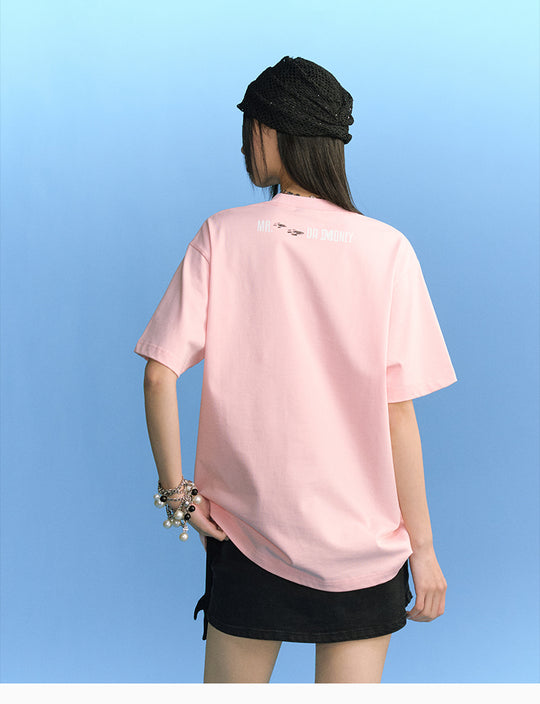 MEDM Cat Ear Hat Puppy Balloon Print Tee | Face 3 Face