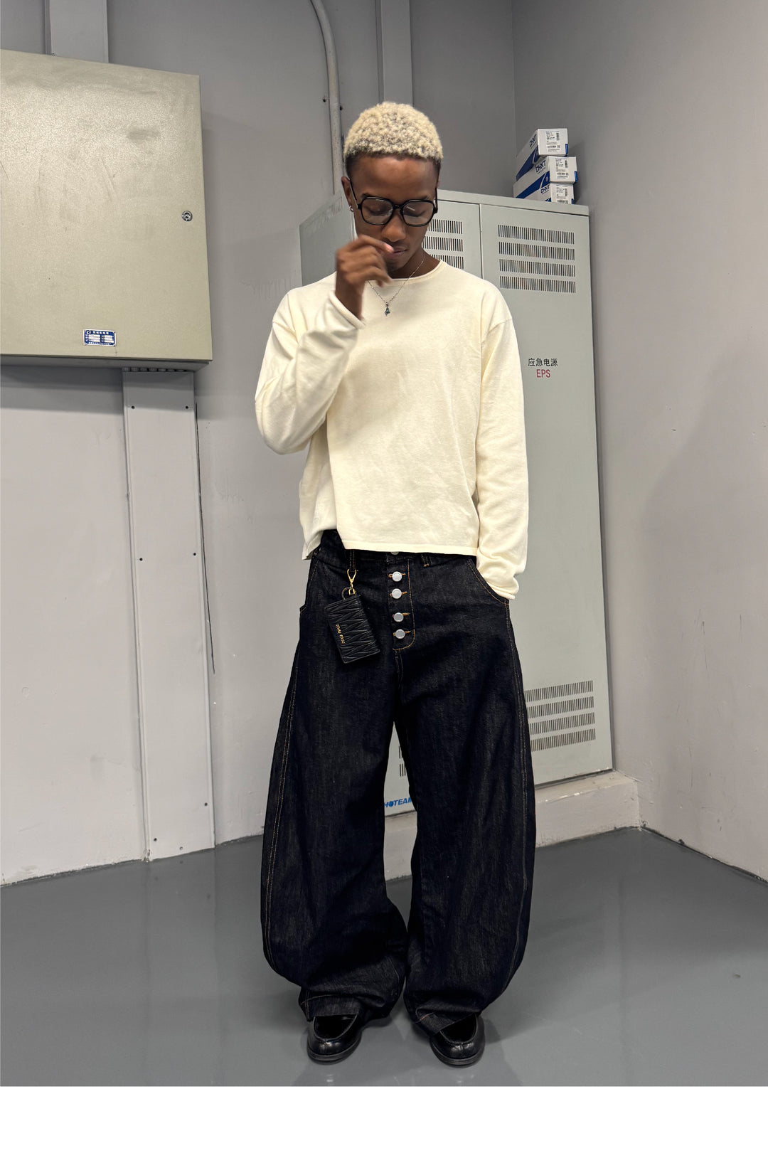 STEEPC Magnetic Button Scimitar Jeans | Face 3 Face