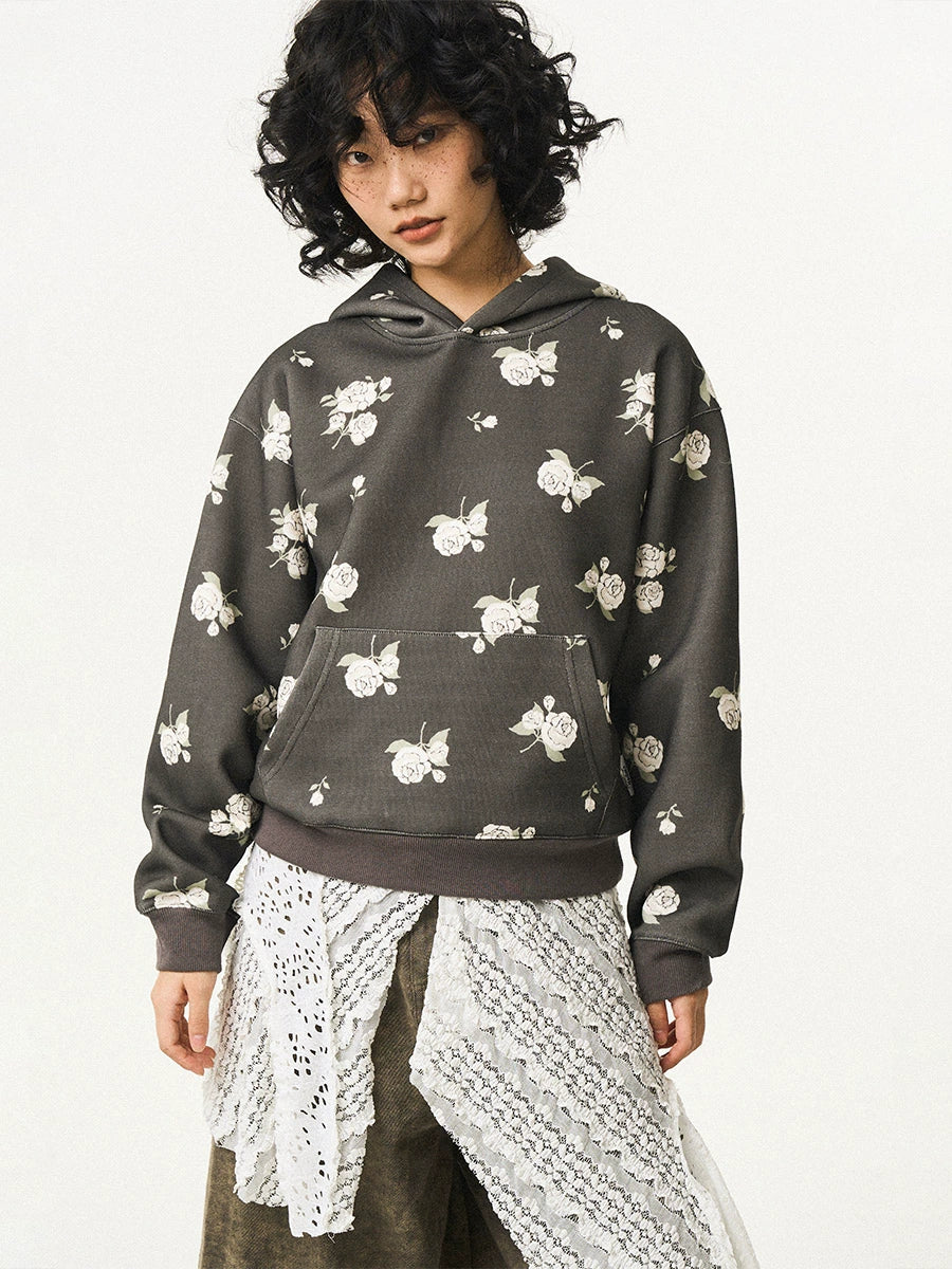 EMPTY REFERENCE Rose Flower Hoodie | Face 3 Face