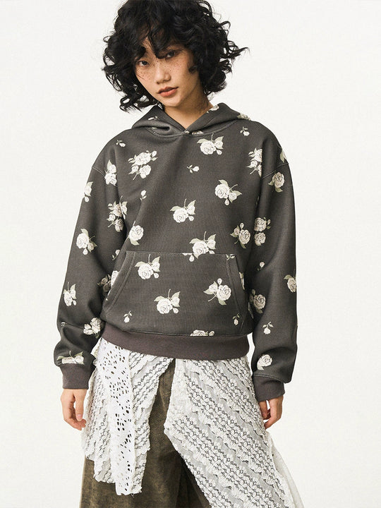 EMPTY REFERENCE Rose Flower Hoodie | Face 3 Face