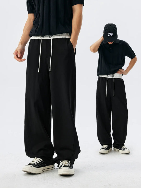 MEDM Color Block Waistband Sweatpants | Face 3 Face