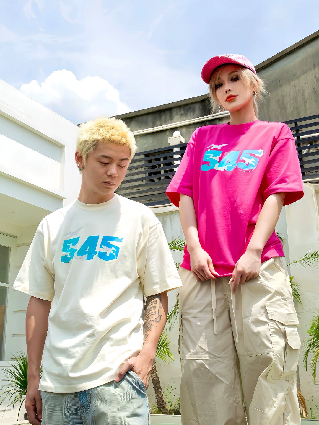 S45 Airplane Gradient Logo Tee | Face 3 Face