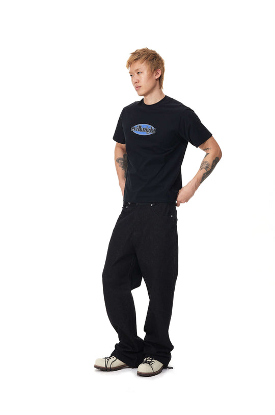 EVILKNIGHT(EK) Emblem Logo Print Short Sleeve Tee | Face 3 Face