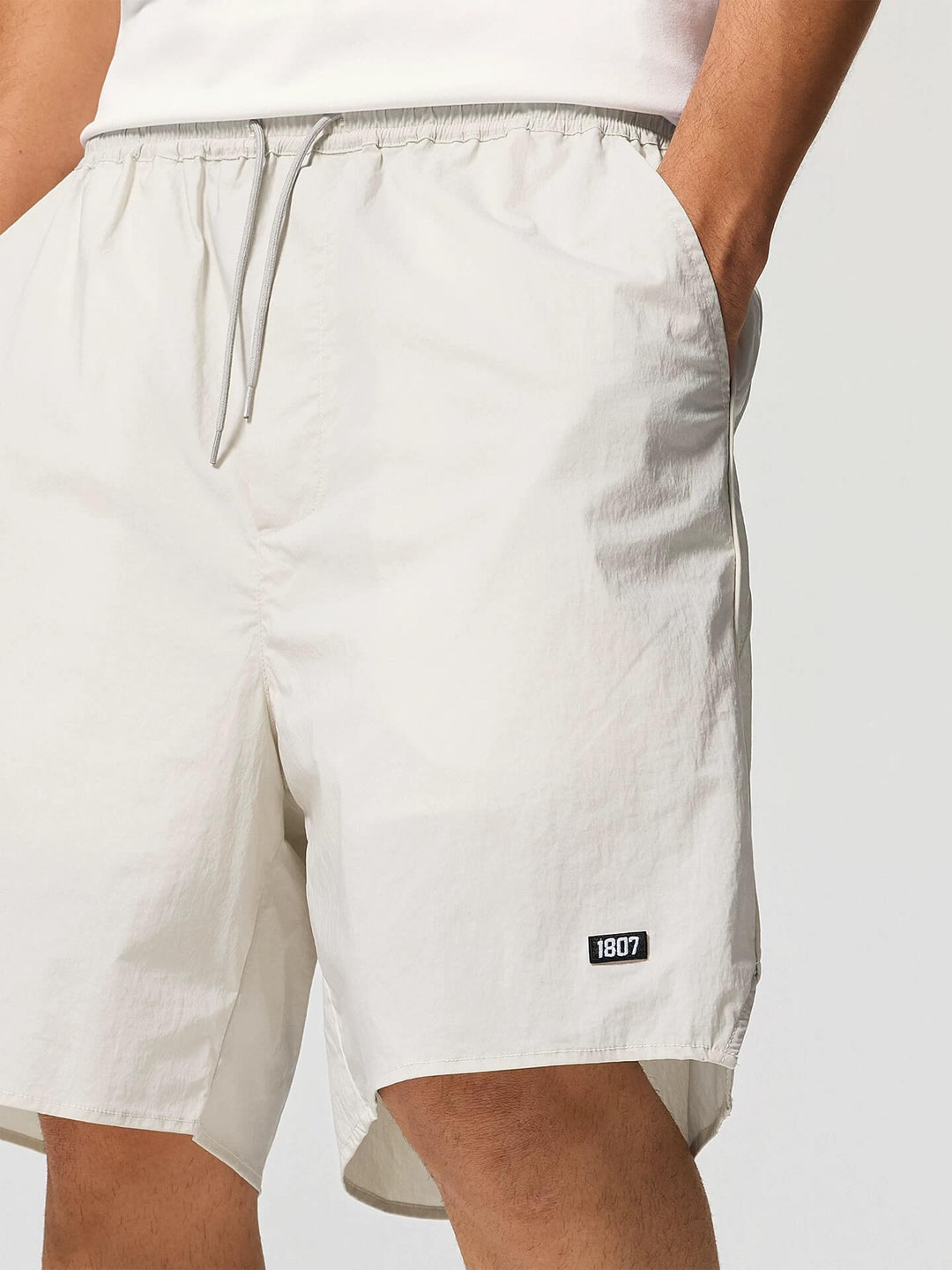 1807 Basic One Point Logo Nylon Shorts | Face 3 Face