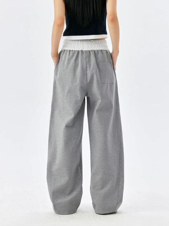 MEDM Color Block Waistband Sweatpants | Face 3 Face
