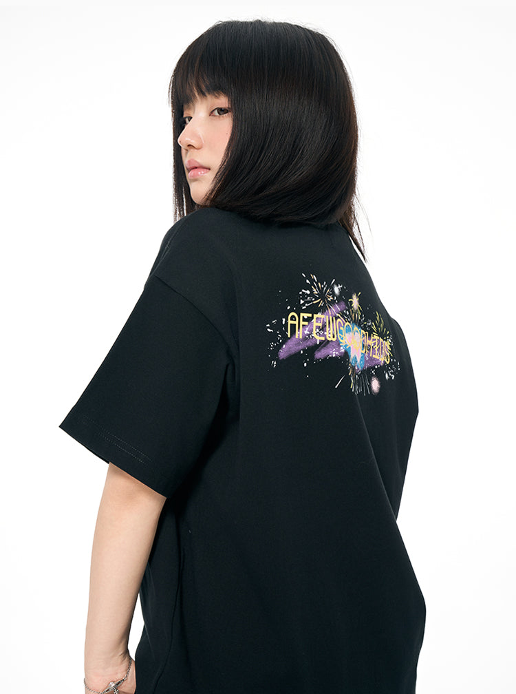AFGK Fireworks Seascape Print Tee | Face 3 Face