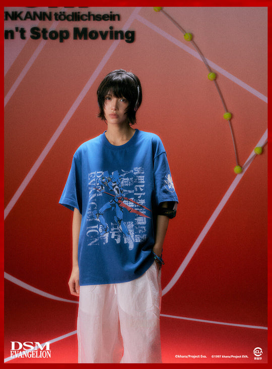 DSM x EVA Unit Graphic Print Washed Short Sleeve Tee