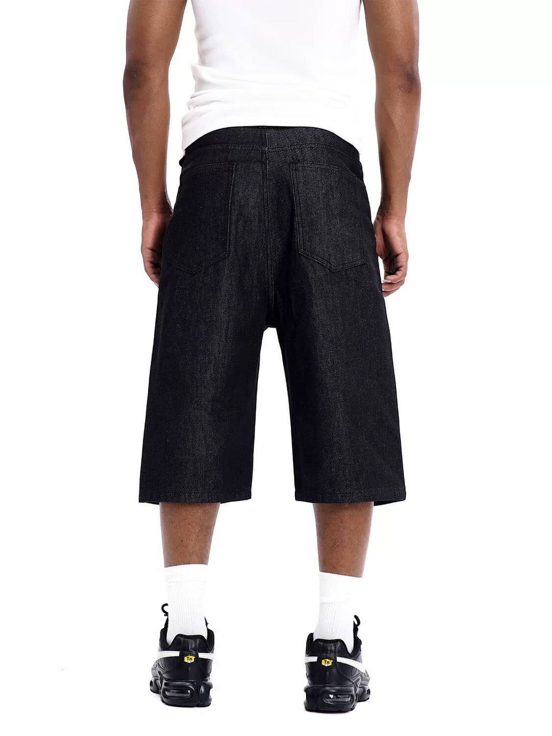 F3F Select Button Fly Baggy Denim Shorts