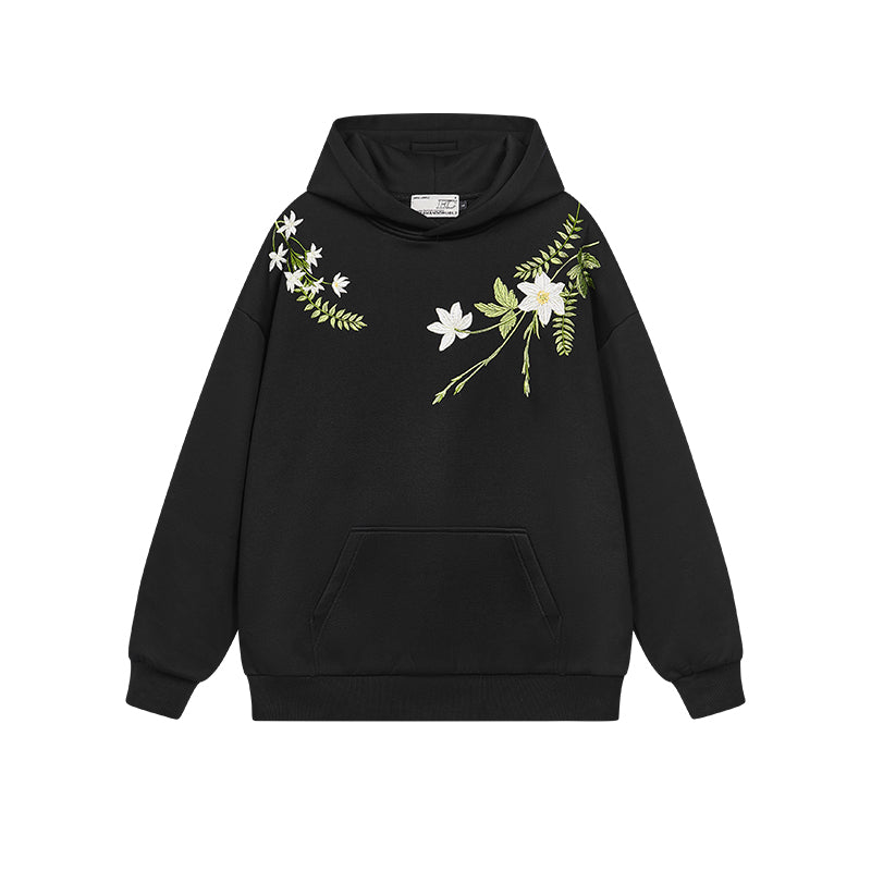 Harsh and Cruel Floral Garland Embroidered HACR Hoodie | Face 3 Face