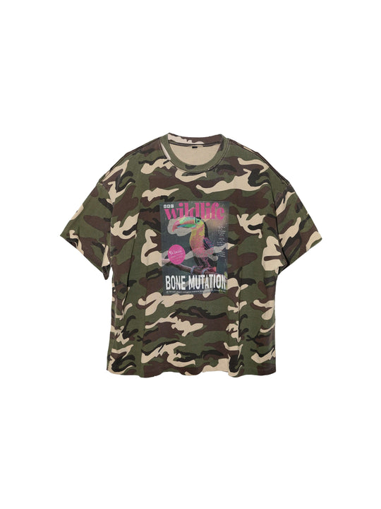 LIBERAFIT Vintage Poster and Skeleton Print Graphic Tee | Face 3 Face