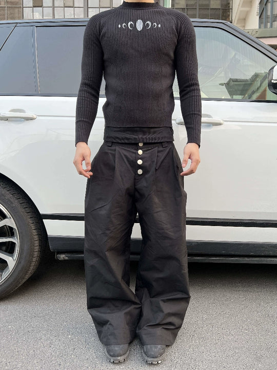 KARMANISTIC Button Fly Baggy Pants | Face 3 Face