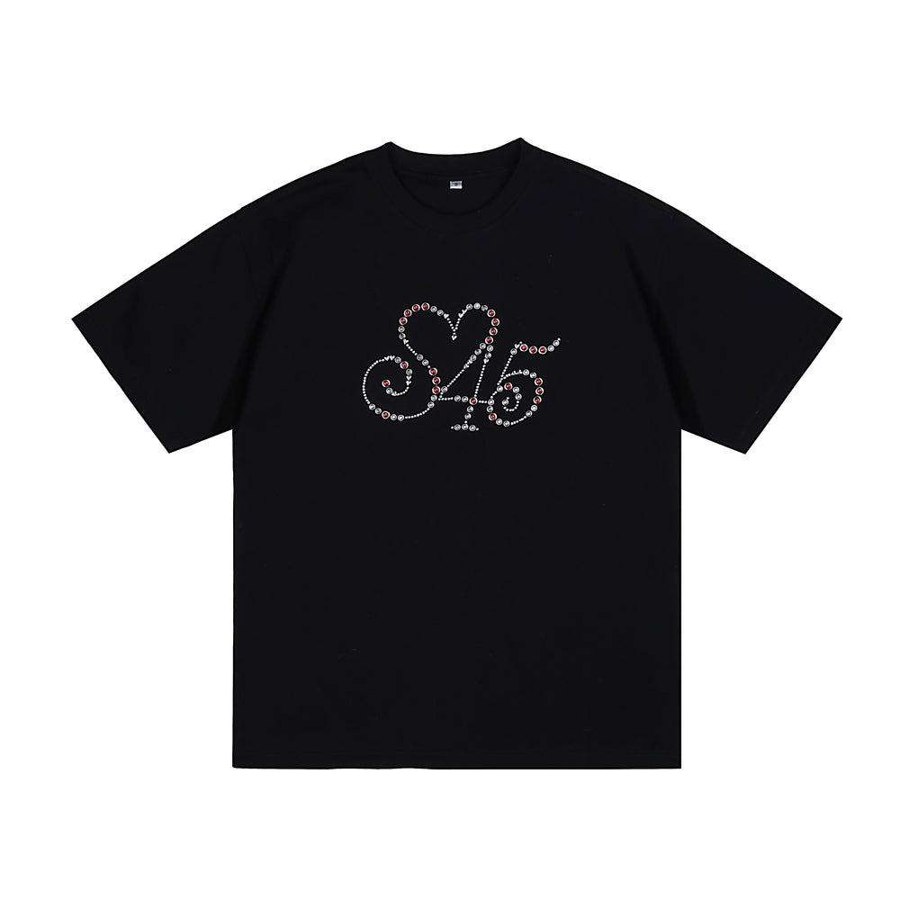 S45 Diamond Heart Stud Logo Tee | Face 3 Face