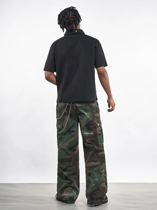 F3F Select Embroidered Patch Camouflage Work Pants | Face 3 Face