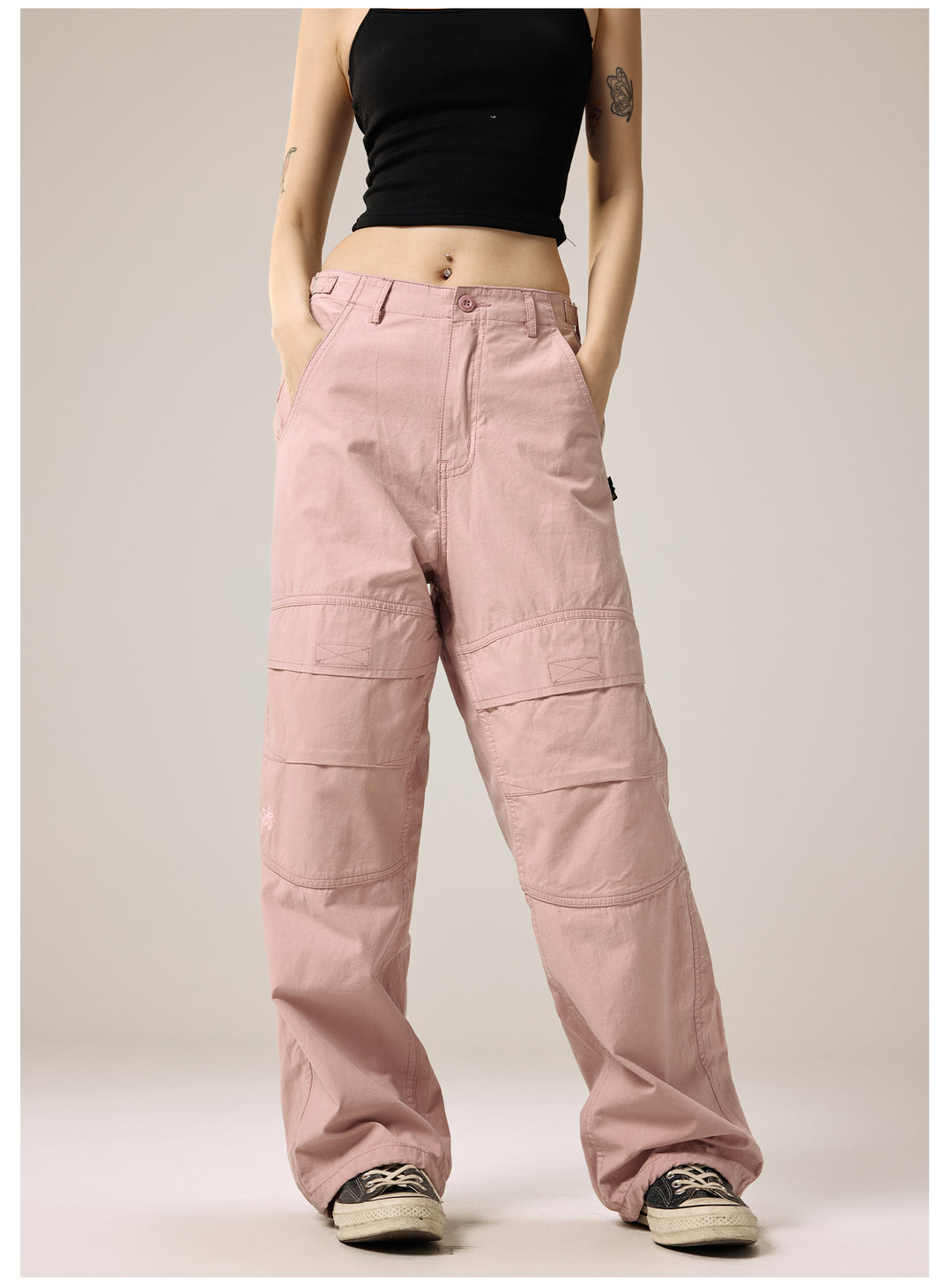 Remedy Velcro Front Pocket Baggy Work Pants | Face 3 Face