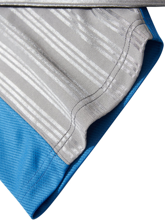 BLIND NO PLAN Colorblocked Double-layer Neckline Jersey Tee | Face 3 Face